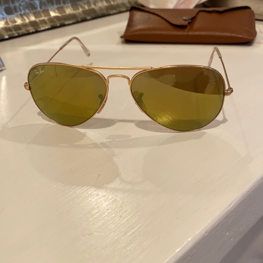 Green lens Ray bans